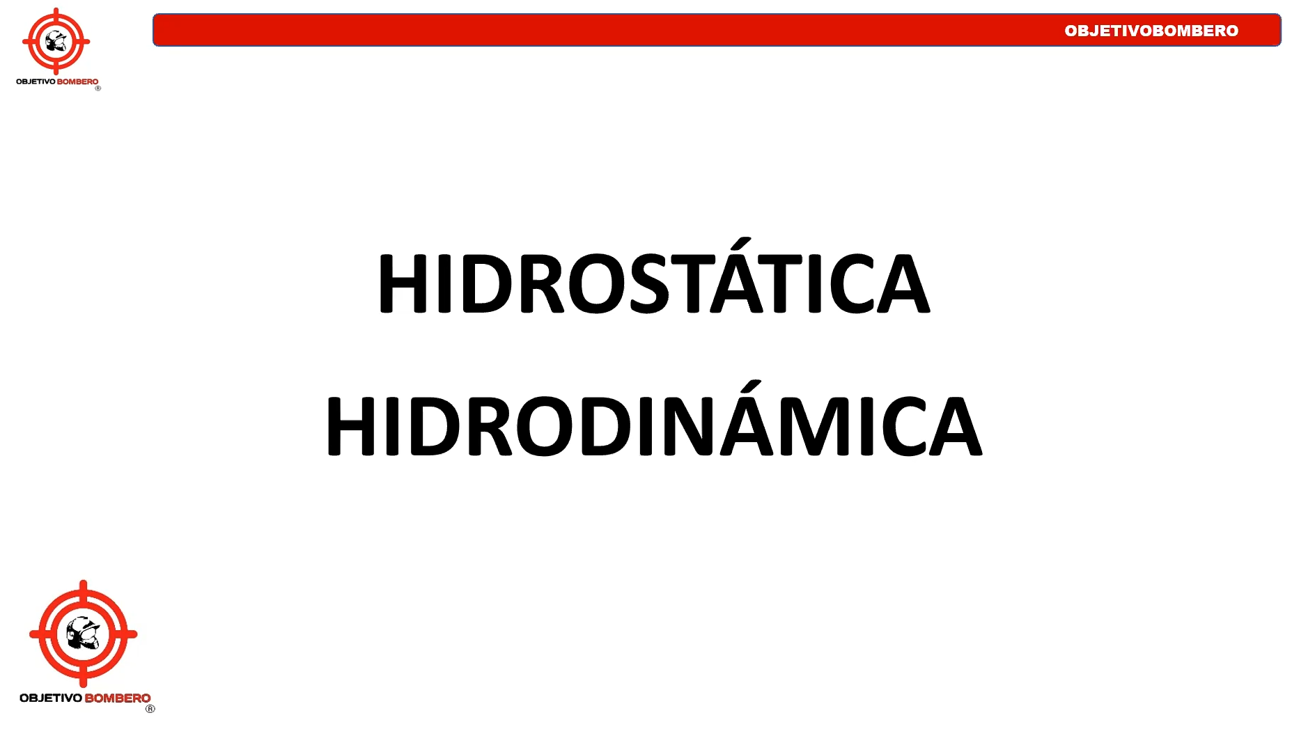 Clase Hidrostática e Hidrodinámica