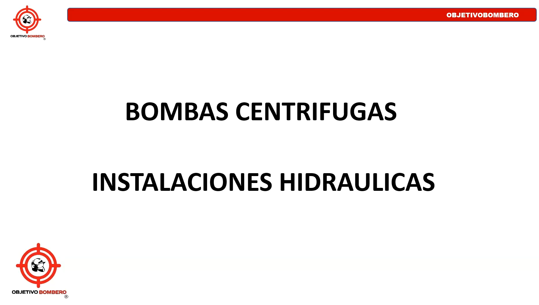 Clase Bombas Centrífugas / Instalaciones Hidráulicas